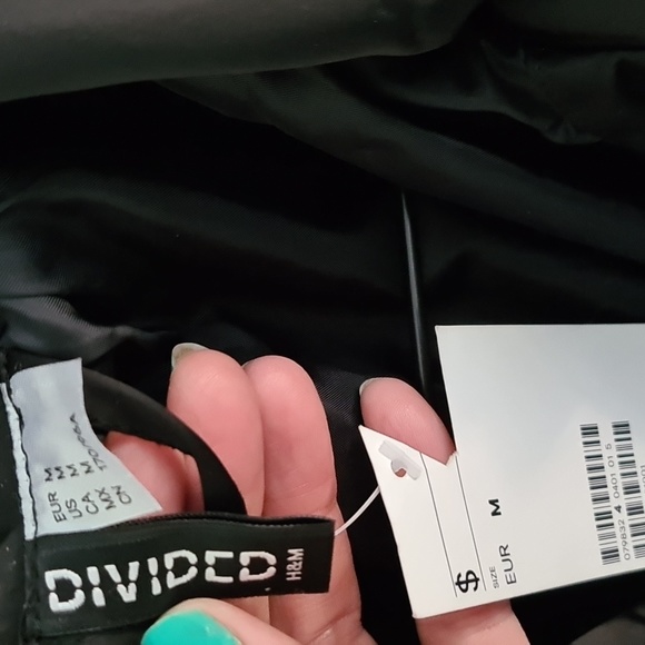 H&M black ⚫️  shine look jacket M - Picture 4 of 6